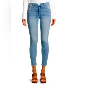 Hudson MidRise Ankle Natalie Super Skinny Blue Jeans Size 28